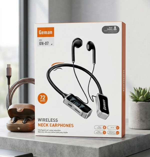 Geman GN-07 Wireless Neckband Headset Bluetooth Earphones